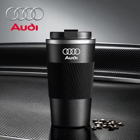 510ml Stainless Steel Vacuum Flasks Coffee Mugs For Audi A1 A3 A4 A5 A6 A7 8P 8L 8V B6 B7 C5 C6 Q3 Q