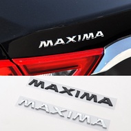 1PC 3D ABS MAXIMA Car Letter Logo Sticker Tail Bumper Badge Auto Rear Trunk Emblem Decals Styling Ac
