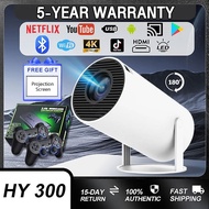 5 Year Warranty HY300 PRO Smart Projector projector Mini Led 4K For Tv Laptop Android Phone netflix