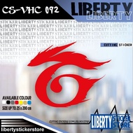 Free to choose the color and size of the garena logo cutting sticker | Cutting sticker with garena l
