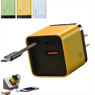 3 in 1 Charger,scalable 80w max Fast Charger Module with Type-c Cable and 2 USB Ports,80 watt All in