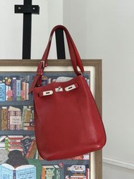 Hermes so Kelly22 國旗紅銀扣