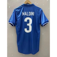 1998 Italy Top Quality Home Retro Soccer Jersey custom T-shirt Football Jersey MALDINI