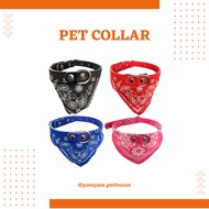 [PAWPAWPET] Dog Cat Collar Bandana Model Bandana Collar/ Dog Cat Necklace Scarf Scarf Scarf