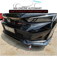 CIVIC FE FACELIFT 2025 SPORT FRONT LIP, FRONT DIFFUSER BODYKIT FRONT SKIRTING