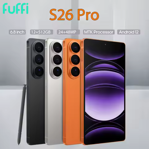 FUFFI S26 Pro Smartphone Android 12GB / 512GB 4100mAh Battery 1080x2340HD 6.8 Inch Phone 24+48MP Cam