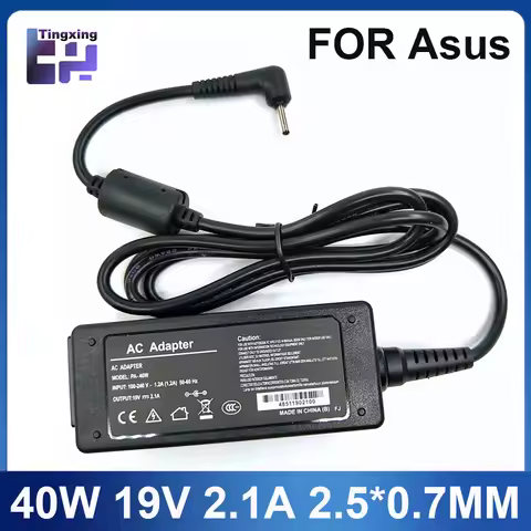 19V 2.1A 40W 2.5*0.7MM AC Laptop Charger Adapter For ASUS Eee 1001Px PC X101CH R051PX N17908 ADP-40P
