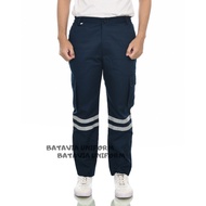 กางเกงเซฟตี้ K3 สีแดง สําหรับผู้ชาย และผู้หญิง เหมาะกับใส่ทํางานเหมือง dd