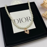 DIOR2002 Necklace CD New Style Pearl Necklace All-Match CD Letter Necklace Women