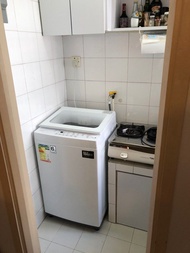 (近乎全新，有單)Toshiba 東芝 窄身全自動洗衣機 (6.3kg, 高/低排水位)