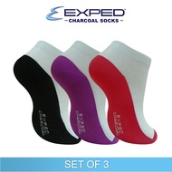 Exped Kids Casual Charcoal Low Cut Socks WEBP1B Set Of 3