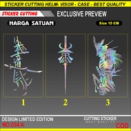 JAPANESE SAMURAI KANJI STICKER | KANJI STICKER | HELMET STICKER