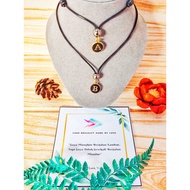 Black Epoxy Enamel Charm Letter Initial Necklace | Enamel Charm Epoxy | 1.5mm Korean Rope | Korean R