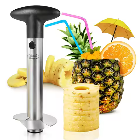 1pc Spot Stainless Steel Pineapple Peeler Pineapple Corer Slicer Fruit Cutter Easy Slicer Peeler Kit