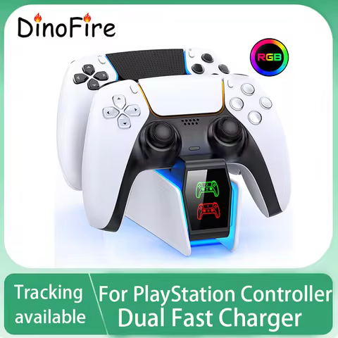 DinoFire PlayStation 5 Slim/PlayStation 5 Cooling Station ,For PlayStation Controller Charger