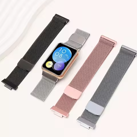 Stainless steel Band For Huawei Watch FIT 2 Strap smart Magnetic watchband Milanese loop bracelet Hu