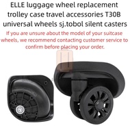 2pcs T30B Swivel Luggage Wheel Replacement | SJTOBOL Silent Caster with Housing | Trolley Case Repai