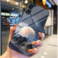 Case for OPPO RENO 8T 4G, RENO 8T 5G Tempered Glass Back, Exclusive luxury design