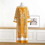 Kaftan Kejururawatan, Farhah, Saiz Bebas, Zip Halimunan Ready Stock Not See-Through Premium Korean C
