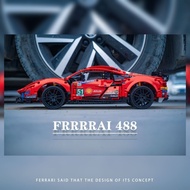 FERRARI 488 GTE 'AF CORSE 51' BRICKS COMPATIBLE 42125 READYY
