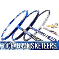 Ocean Musketeers : 1x Abroz Shark Tiger, 1x Apacs Blend Duo 88 Navy, 1x Yonex Nanoray 7 Cool White Badminton Racket
