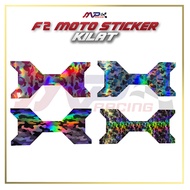Sticker 'X' 58L F2 Moto Top Box ABS