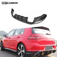 On sale Carbon Fiber Rear Bumper Lip Diffuser for Volkswagen Golf 7 MK7 GTI Hatchback 2014-2017 Diff