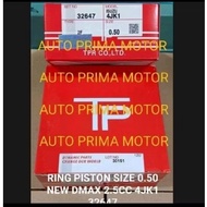 ISUZU NEW DMAX D-MAX 2.5CC 4JK1 PISTON SEHERRing SIZE 0.50 32647 1SET