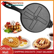 【winnereco】Cast Iron Waffle Maker Pan Non-Stick Waffle Mold Waffle Cake Maker for Stovetop Or Grill