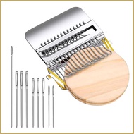 Knit Patch Loom Kit Portable Small Tool with 9 Needles Knit Patch Darning Loom for Men Women Beginne