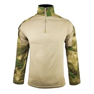 เสื้อสูทแขนยาวยุทธวิธีสำหรับผู้ชายเสื้อลายพรางกีฬากลางแจ้งเสื้อสำหรับผู้ชาย
