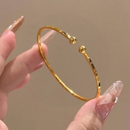 Gold Plated 925 Silver Open Bangle