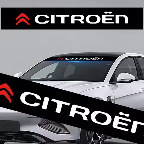 Car Front Windshield Stickers Front and Rear Decorative Emblem For Citroen C1 C2 C3 C4 C5 C6 C8 C4L 