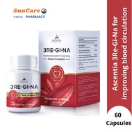 Suncare Pharmacy Ascentia 3Re-Gi-Na 60 capsules x 400mg (EXP AUG 2025) | 3 Regina