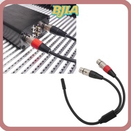 ✿BJA✿ Y Splitter Cord Wire, 30cm / 11.81in Professional 1/8 Female To Dual XLR Female Cable, Plug an