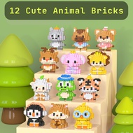 Lele Brother Building Block Nano Bricks Cute Animal design Binatang Haiwan Comel Toys Creative Minia