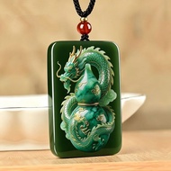 Dragon Gourd Auspicious Words Light Luxury Blessing Exquisite Family Chinese Lucky Jade Pendant 2026