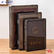 ELO Certificate Storage Box, A4 Plastic A4 File Box,  Dustproof Multifunctional Transparent Data Sor