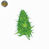 Hulk W33d leaf diecut sticker