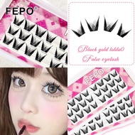 FEPO Big Devil Natural False Eyelash 3 Rows 10-13mm Reusable