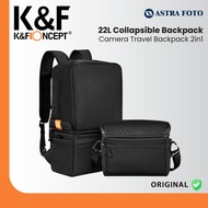 KNF Concept 22L Travel Bag Collapsible Backpack 2in1 Photography Laptop Camera Backpack