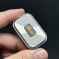 new Silver Simple Fidget Slider Stainless Steel EDC Fidget Toy Three-layer Mechanical Push Haptic Sl