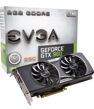 《市場最低價》EVGA GeForce GTX 960 2GB SSC 二手