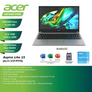 Acer Aspire Lite 15 AL15-31P-P9YD 15.6'' FHD Laptop Steel Grey ( N6000, 8GB, 512GB SSD, Intel, W11, 