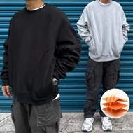 [AND THEN] (Daily Shipment) T211 Boxy University Kick cleanfit t Lining Brushed Thick Structure Swea