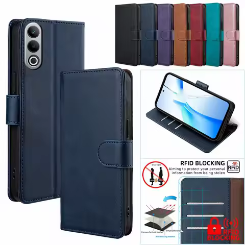 Comfortable Leather Magnetic Buckle Flip Wallet Case for Oneplus Nord 5 4 3 Nord CE5 CE3 CE4 Lite Ac