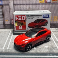 TOMY TOMY November New Car Red White Box FUV No. 8 Ferrari Purosangue Alloy Car Toy