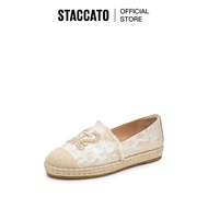 Staccato Bead-Embellished Logo Espadrilles Slip-On Flats - Lt Apricot (9UA36-APR)