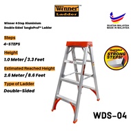 Winner Ladder 4/5/6/7/8-Step Aluminium Double-Sided TanglePruf™ Ladder 150KG Duty Rating Heavy Duty 