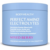 BodyHealth PerfectAmino Electrolytes Powder No Sugar, Keto Sugar Free Fasting Electrolytes Drink Mix